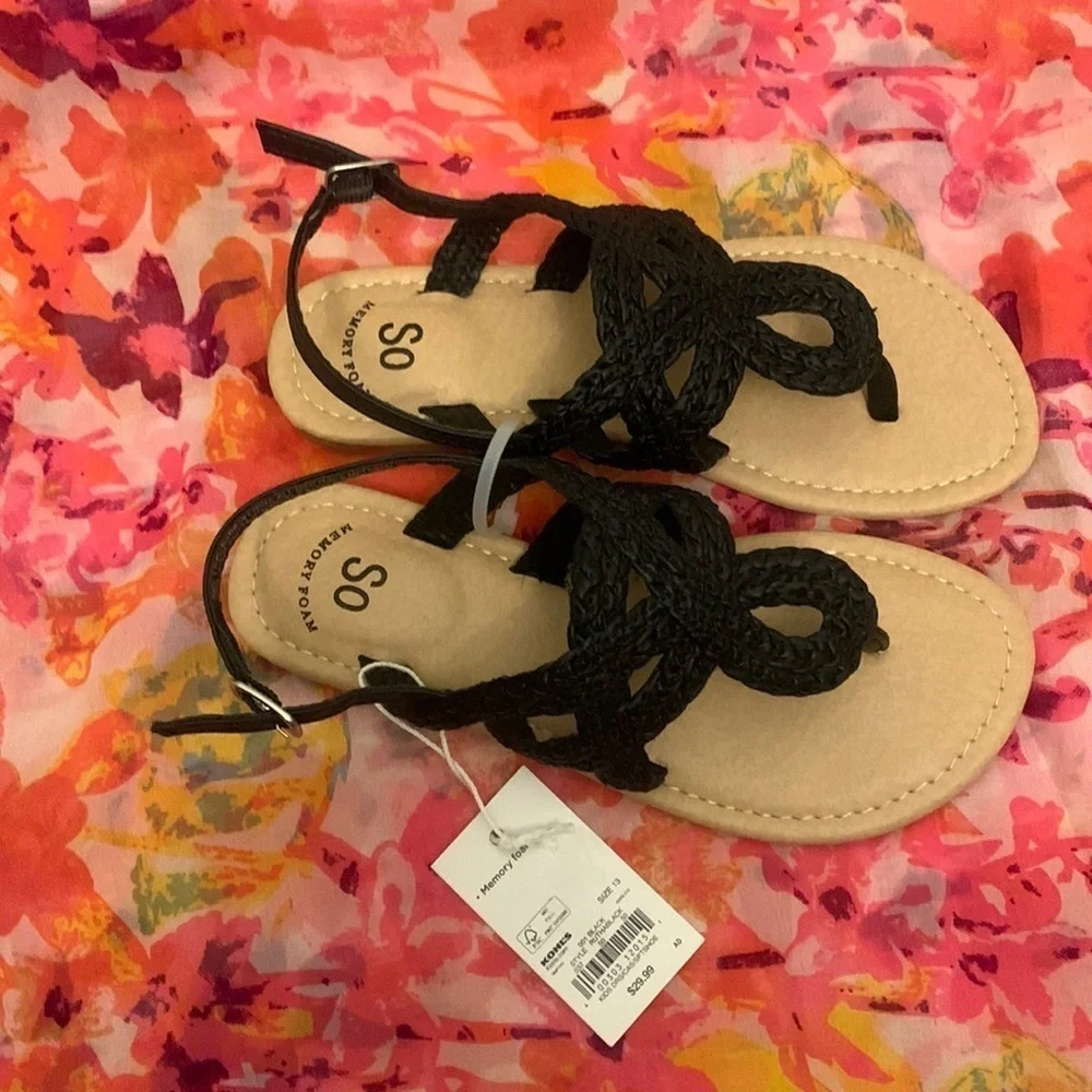 NEW SO RUTHA GIRLS SANDALS MEMORY FOAM